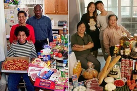 Bộ ảnh độc đáo về bữa ăn của các gia đình khắp thế giới