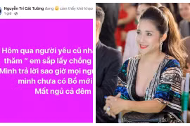 Cát Tường được người yêu cũ nhắn tin, một câu nói khiến cô mất ngủ 