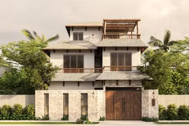 Bức tranh thiên nhiên độc đáo trong biệt thự của gia chủ hướng Phật