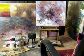 Dùng tranh trừu tượng biểu đạt nội tâm