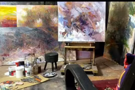 Dùng tranh trừu tượng biểu đạt nội tâm