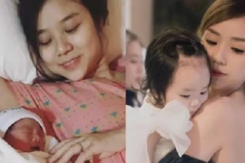 Vợ cũ Hoài Lâm hiếm hoi khoe ảnh con gái lúc mới sinh