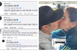 Bị trêu hôn bạn trai như nuốt môi, Võ Hoàng Yến đáp bá đạo