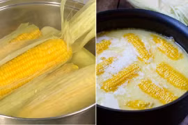 Luộc ngô nên lột vỏ hay để nguyên? 