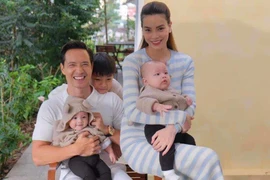 Những nhà sao Việt "trúng độc đắc" khi sinh đôi 1 trai 1 gái