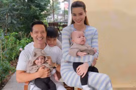 Những nhà sao Việt "trúng độc đắc" khi sinh đôi 1 trai 1 gái