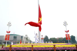 Lễ thượng cờ dịp Quốc khánh ở quảng trường Ba Đình