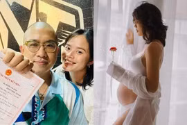 Chân dài Vbiz bầu to vượt mặt, bí ẩn nhất danh tính ông xã?