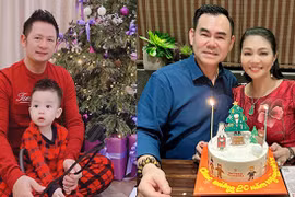 Bằng Kiều noel ấm áp cùng con trai út, Ngọc Huyền hạnh phúc bên chồng