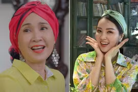 MC Thụy Vân "cosplay" mẹ chồng, NSND Lan Hương