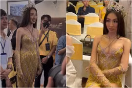 Thùy Tiên phản ứng "khó đỡ" khi để lộ bụng mỡ qua cam thường