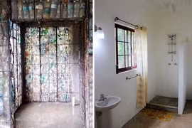 Xây cả ngôi làng bằng hàng triệu chai nhựa đã qua sử dụng