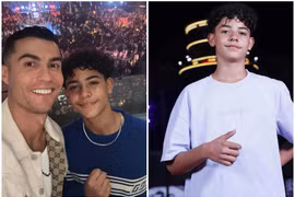 Con trai CR7 bước sang tuổi mới, phong cách sành điệu không kém cha