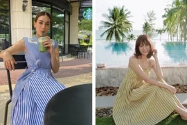 4 kiểu váy mỹ nhân Thái chăm chỉ lăng xê