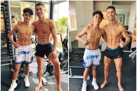 Cậu cả nhà Cristiano Ronaldo đúng chuẩn "hổ phụ sinh hổ tử"