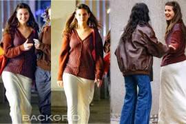 Tiểu thư nhà Tom Cruise mặc đồ lụa mỏng tang