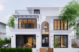 Biệt thự 2 tầng đẹp nao lòng, không gian kết nối thiên nhiên