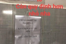 Cô gái gửi xe bị shop thời trang "chặt chém" 200 ngàn gây bức xúc