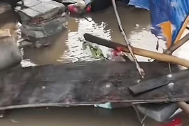 Tàu cao tốc chạy ngang, thanh niên kêu trời vì sóng ập vào nhà