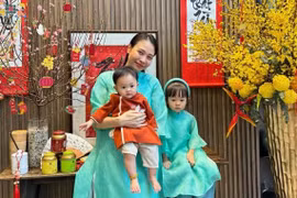 Đàm Thu Trang biến biệt thự thành studio xịn xò cho hai con