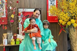 Đàm Thu Trang biến biệt thự thành studio xịn xò cho hai con