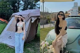 Bạn gái chồng cũ Xoài Non chăm chỉ hở bạo làm netizen xao xuyến