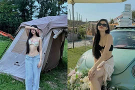 Bạn gái chồng cũ Xoài Non chăm chỉ hở bạo làm netizen xao xuyến