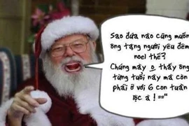 Ảnh chế cực phũ nhưng đúng cho dân FA dịp Giáng sinh