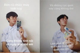 Dân mạng thán phục trước chiêu trò thả thính bằng dụng cụ học tập