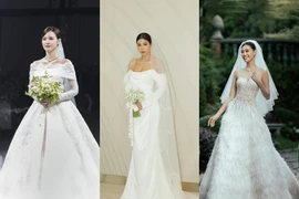 Loạt người đẹp Việt diện váy cưới đẹp nhất 2024, ngắm là mê