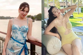 Mai Ngọc chăm diện áo tắm tôn triệt để vóc dáng