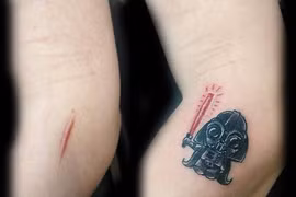 Nhìn hình xăm chất ngất này khó tin chỗ này từng là sẹo