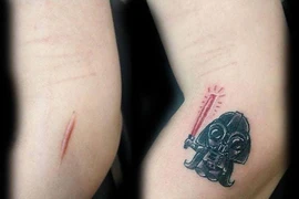 Nhìn hình xăm chất ngất này khó tin chỗ này từng là sẹo