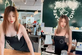 Thả rông vòng 1 bán cafe, gái xinh nhận ánh mắt thiếu thiện cảm