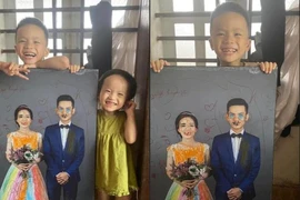 Ảnh cưới của bố mẹ nhận cái kết đắng khi rơi vào tay nhóc tỳ