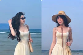 Em gái Văn Toàn khoe ảnh đi biển, lộ body "đâu ra đấy"