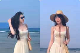 Em gái Văn Toàn khoe ảnh đi biển, lộ body "đâu ra đấy"