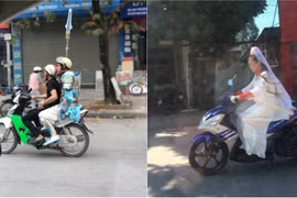 Dân mạng hết hồn với nhân vật cổ trang "vi hành" xuống phố 