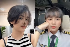 “Nữ phi công xinh nhất Việt Nam” khoe tóc mới cực trẻ trung