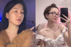 Nữ streamer đi đầu trào lưu tắt app làm đẹp, diện đồ gợi cảm