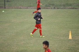 Đình Trọng và U23 Việt Nam tích cực rèn luyện chờ VL U23 châu Á