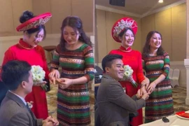 Nhan sắc cô dâu trong đám cưới cổ tích với người chồng không chân