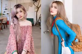 "Hot girl ảnh thẻ" gây sốt với sắc vóc chuẩn bông hồng lai