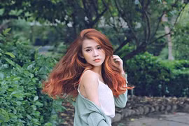 Hot girl Ngọc Thảo đẹp quyến rũ trong bộ ảnh tóc đỏ