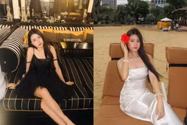 Thời trang khoe vai trần gợi cảm của Hạt Dẻ gây chú ý