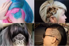 Trào lưu xăm lên tóc khiến giới trẻ say mê
