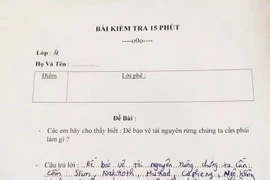 Cười ngất học sinh đưa tên nhân vật trò chơi vào bài kiểm tra