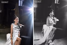 Vợ thủ môn Bùi Tiến Dũng khoe chân thẳng tắp, thần thái cực "slay"