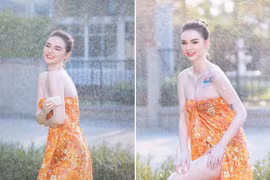 "Nữ thần tắm suối Thái Lan" trở lại với làn da trắng đến khó tin