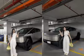 "Hot girl thẩm mỹ" họ Vũ khoe xe điện của Elon Musk